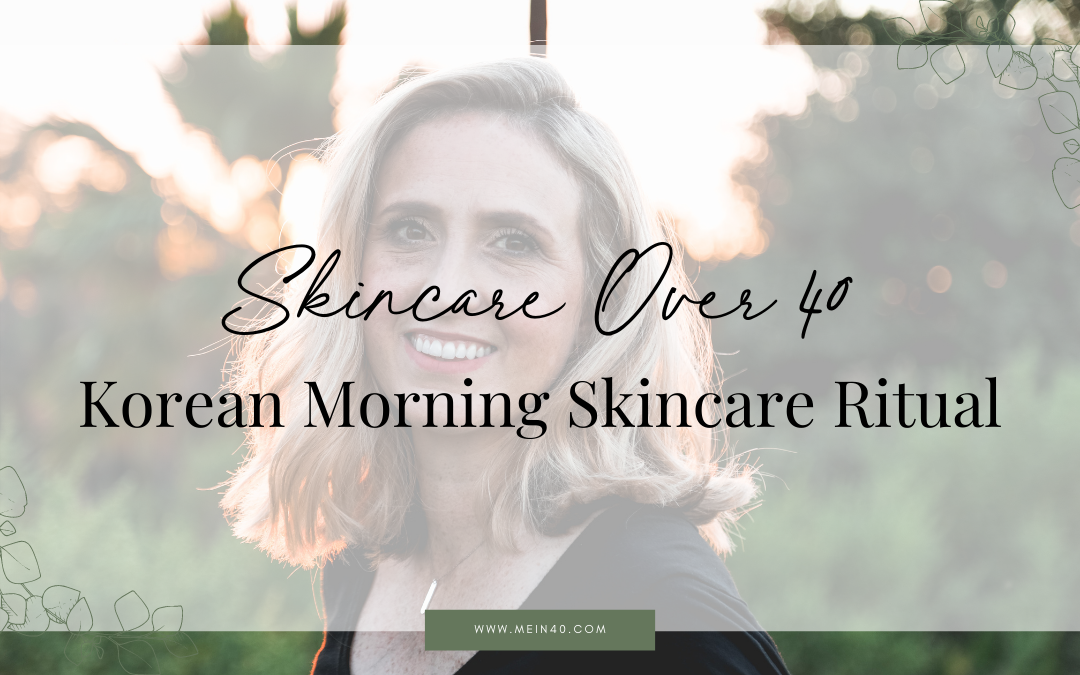 Smiling Middle-Aged Woman - "Skincare Over 40 - Korean Morning Skincare Ritual"